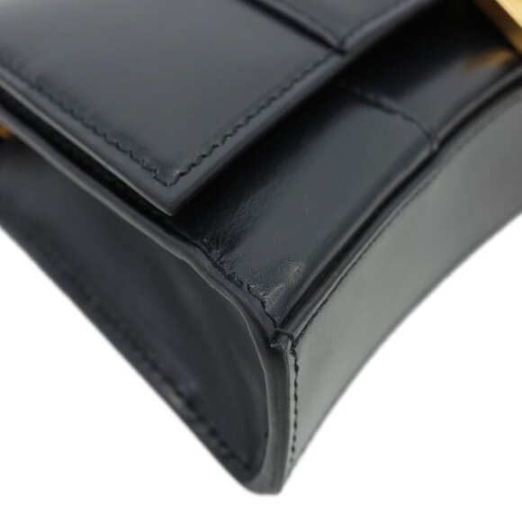 Balenciaga Hourglass Shiny Box Calfskin Leather Wallet On Chain Shoulder Bag - Picture 7 of 15